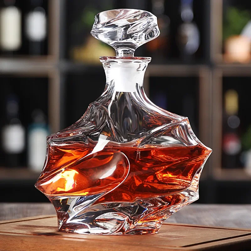 Whiskey Stone Set - Hellodream luxury bending style Crystal glass