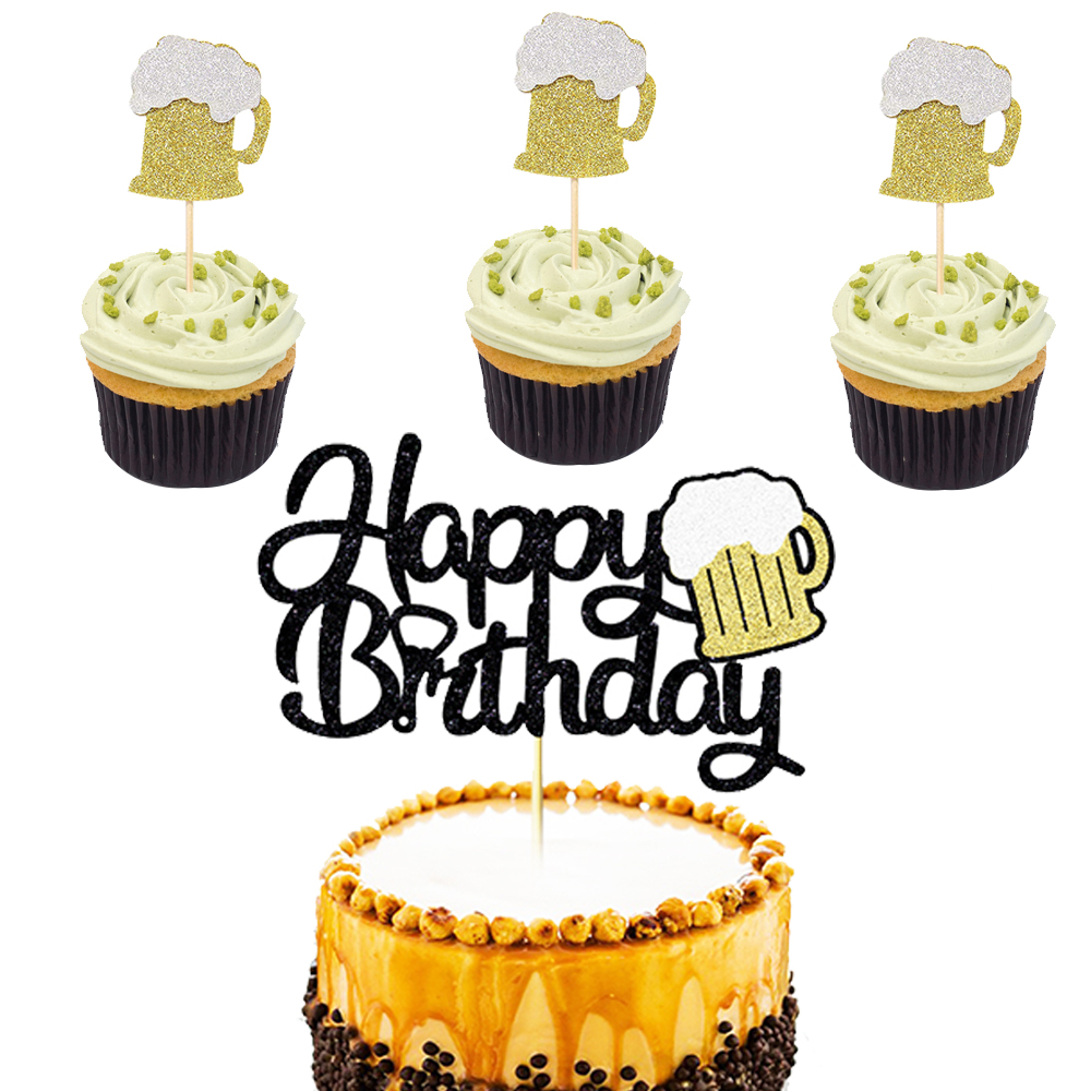 Wine Beer Festival - Beer Theme Birthday Party Happy Birthaday