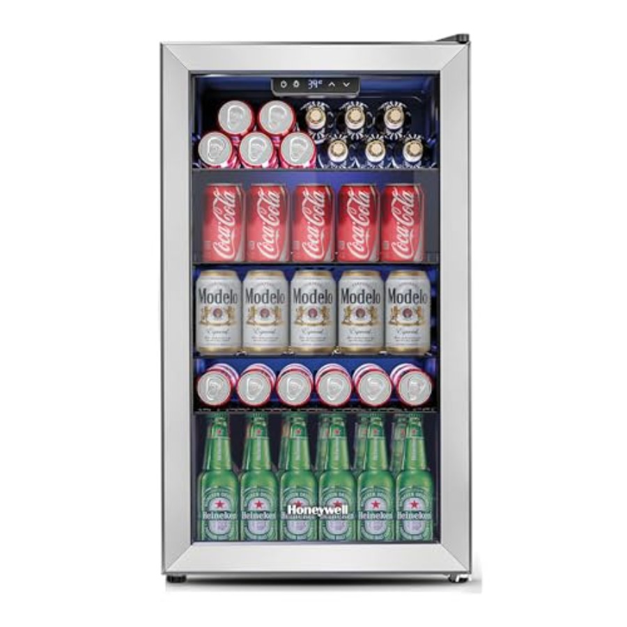 Wine Beer Mini Fridge - Beverage Refrigerator and Cooler, Mini Fridge