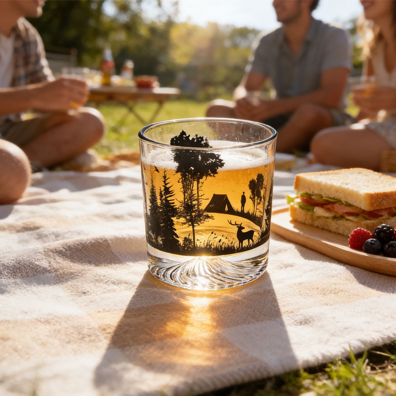 Wine Beer Whiskey Year - 300ml Creative Silhouette Wine Glass Iceberg