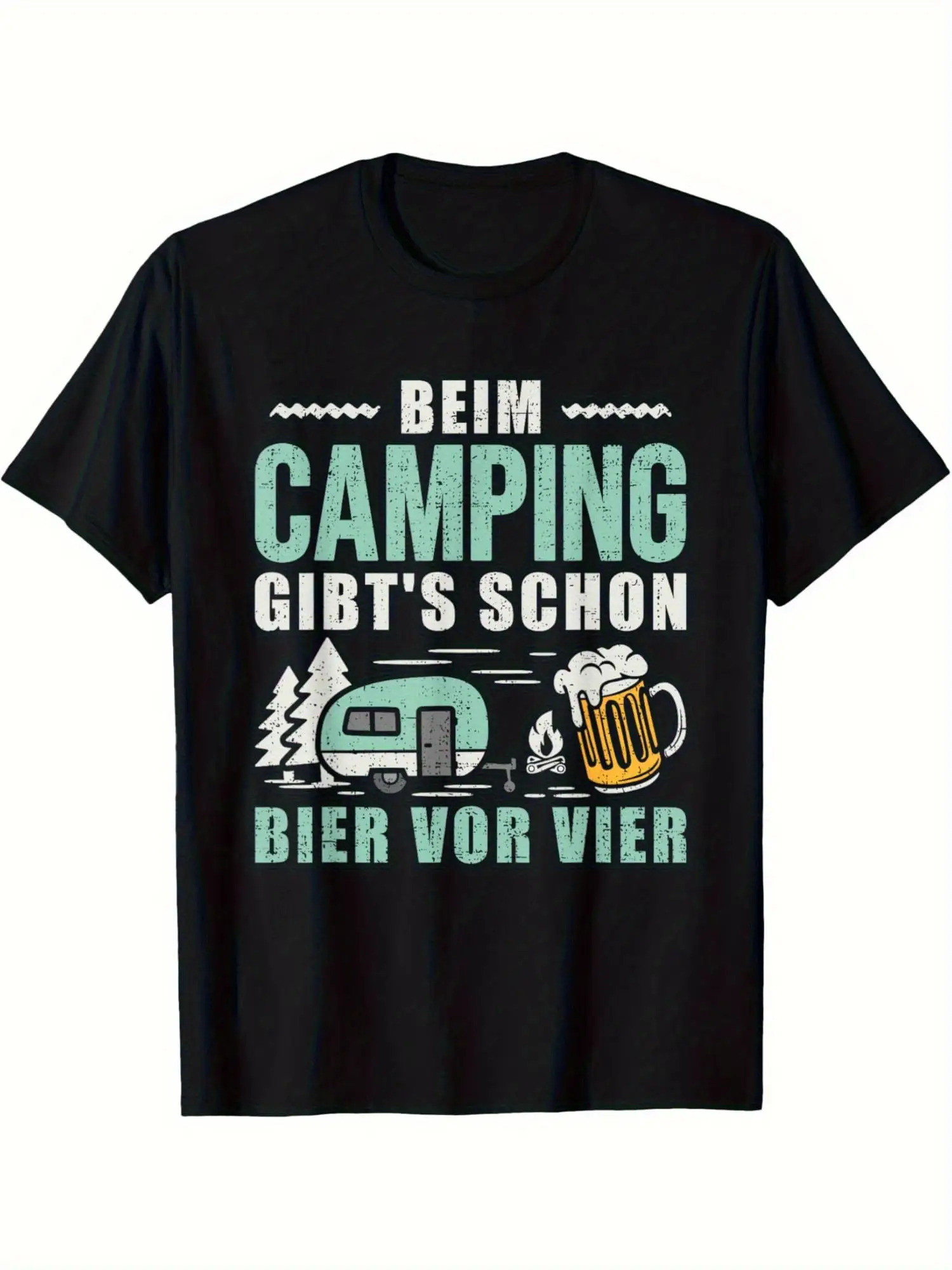 Beer & Wine Grab - Men's retro camping and beer pattern