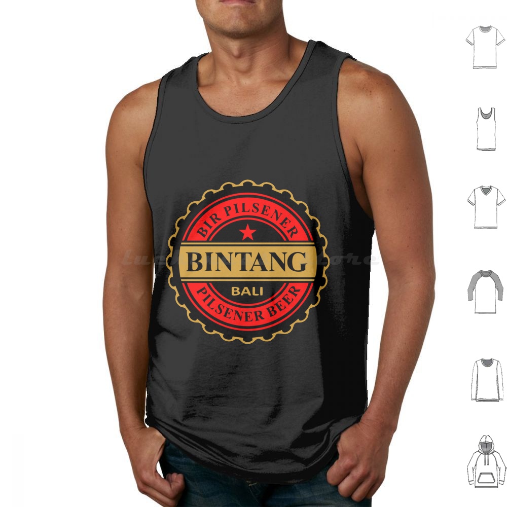 Wine Beer Rum - Bintang Pilsener Beer Tank Tops Print