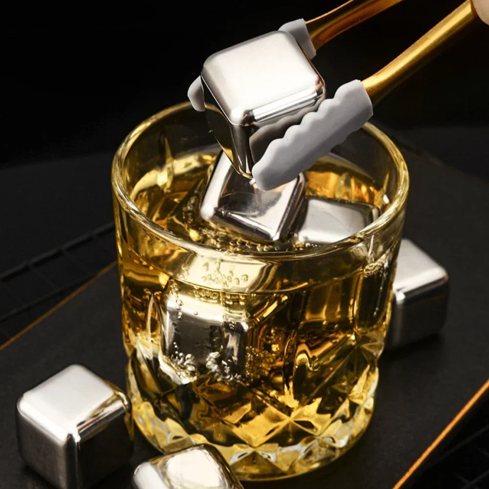 Whiskey Stone Set - 304 Stainless Steel Ice Cubes Set