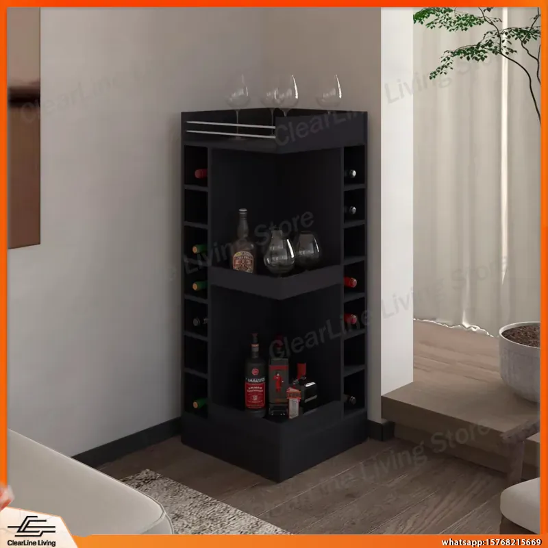 Black Corner Bar Cabinet with  – Wine Beer Rum Bewertung und Preis