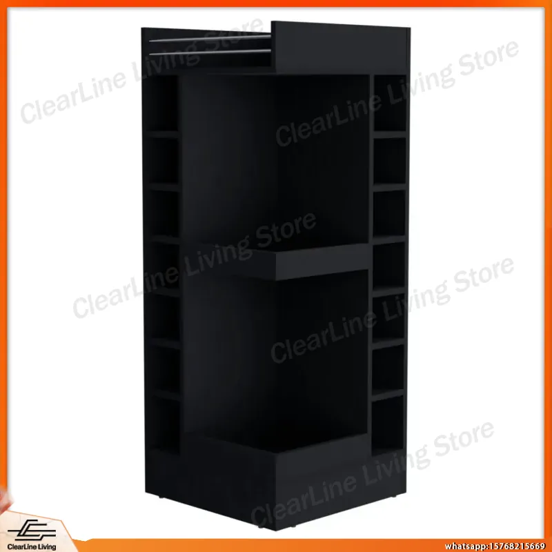 Black Corner Bar Cabinet with  – Wine Beer Rum Bewertung und Preis