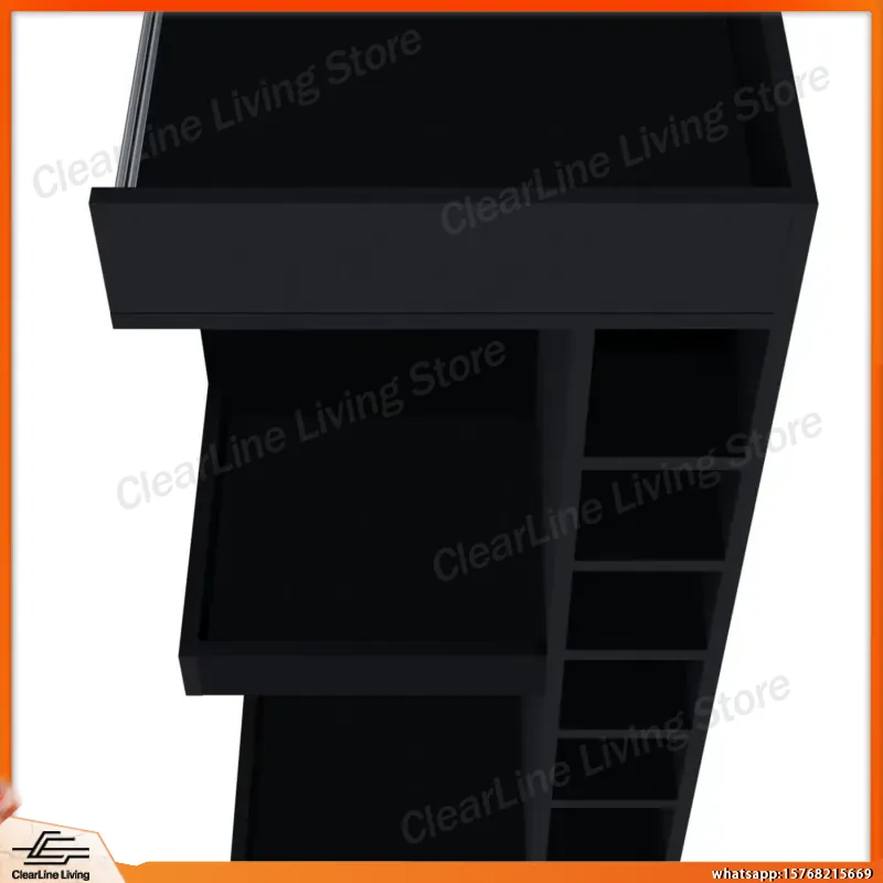 Black Corner Bar Cabinet with  – Wine Beer Rum Bewertung und Preis