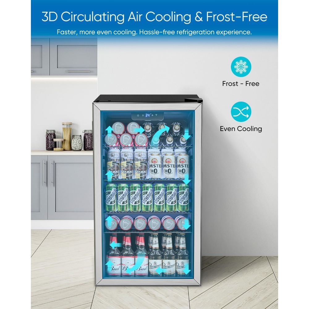 Beverage Refrigerator Cooler - – Wine Beer Mini Fridge Bewertung und Preis