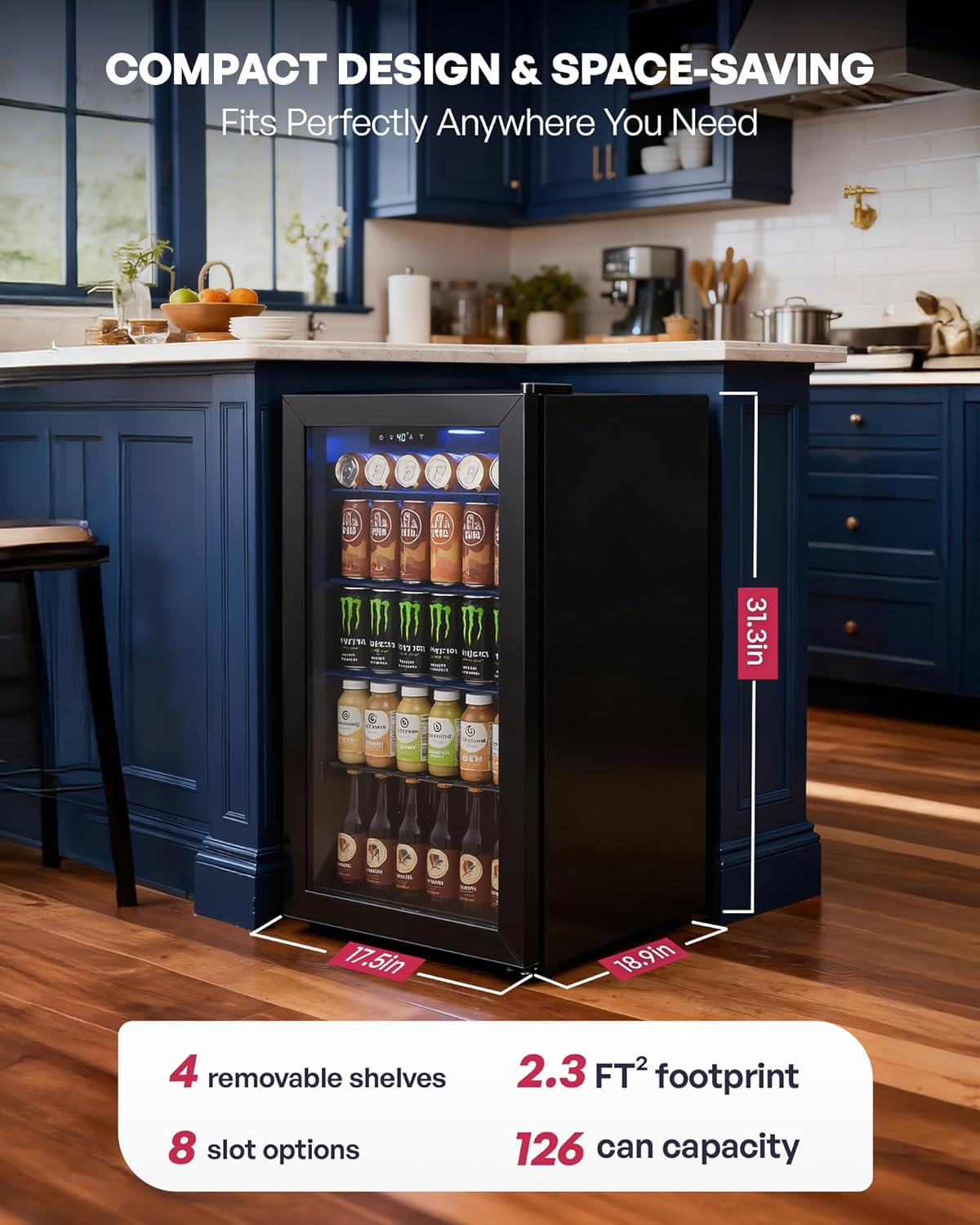 Beverage Refrigerator Cooler,  – Wine Beer Mini Fridge Bewertung und Preis