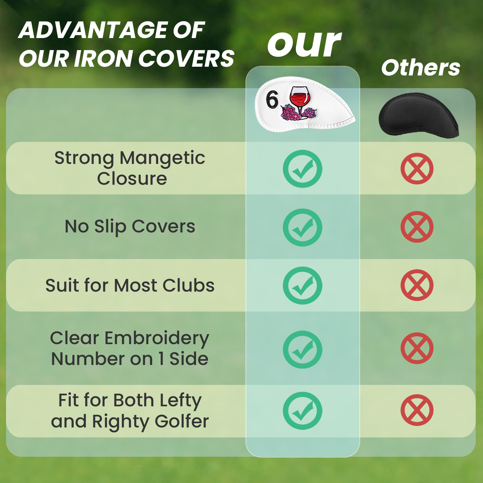 Magnetic Golf Club Head Covers – Wine & Beer Emporium Bewertung und Preis