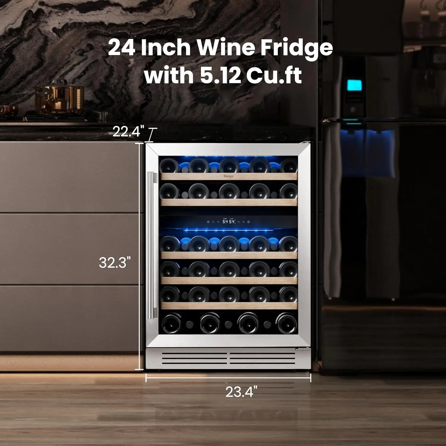 Bottles, 40-65°F Wine Refriger – Wine Beer & Deli Reviews Bewertung und Preis