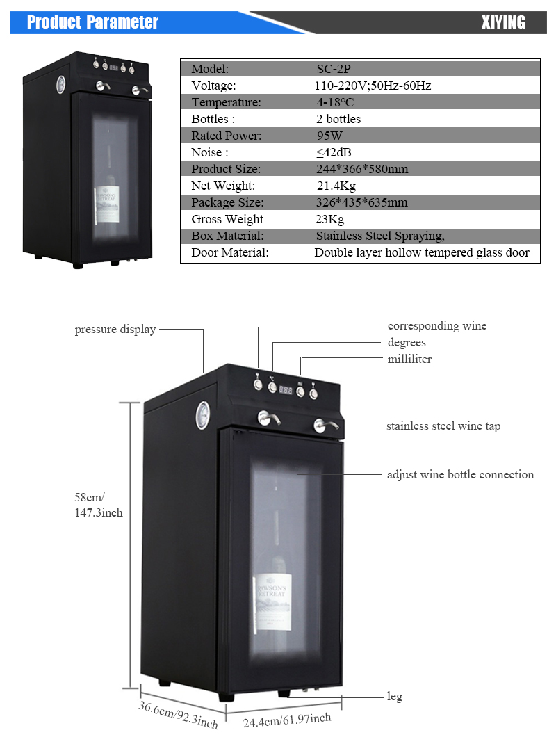 Luxury 2-Bottle Automatic Bar  – Wine & Beer Emporium Bewertung und Preis