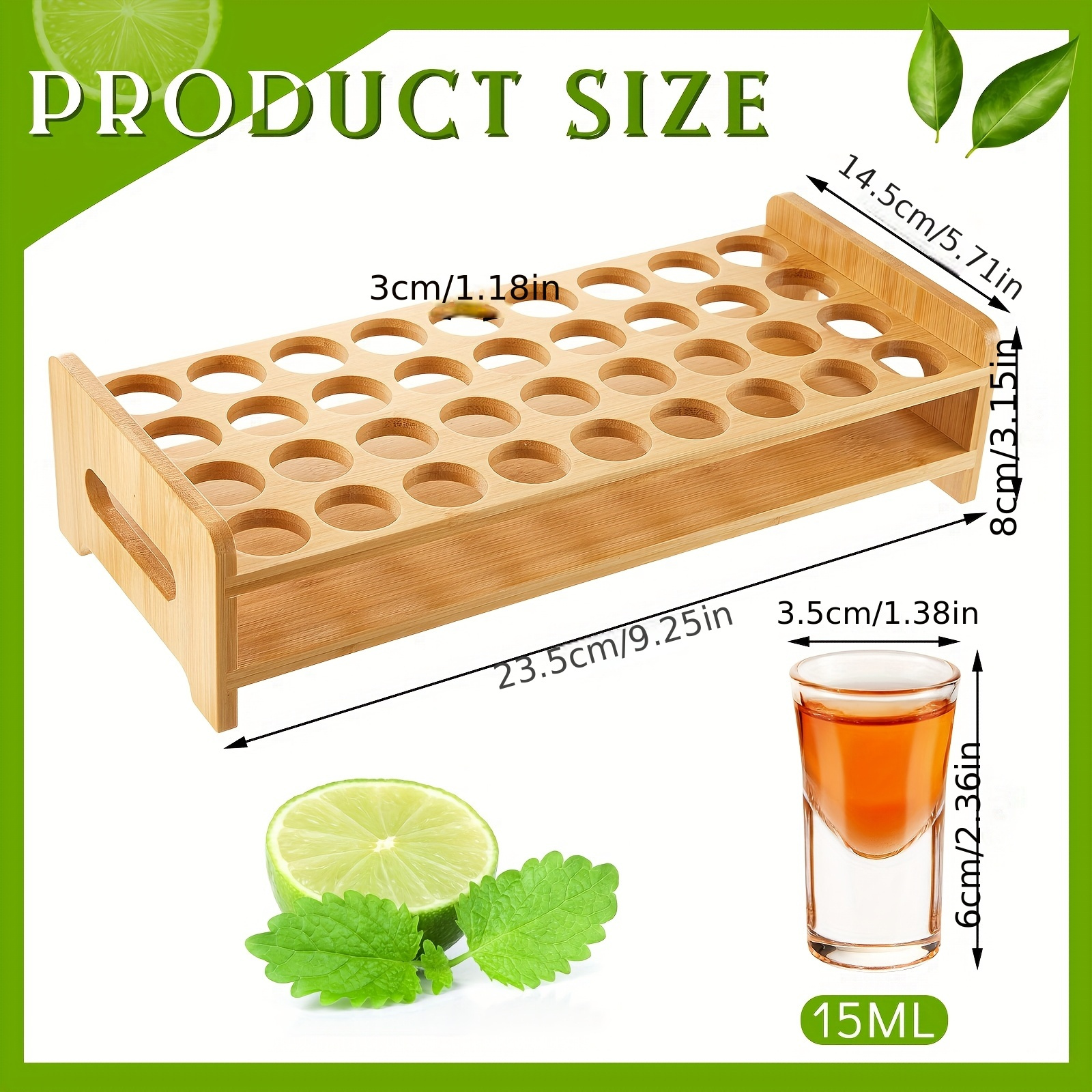 Set Of 36 Shot Glasses Holder  – Wine Beer The Whiskey Bewertung und Preis
