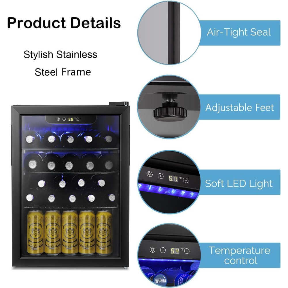 16 Bottle Wine Cooler/Cabinet  – Wine Beer Mini Fridge Bewertung und Preis