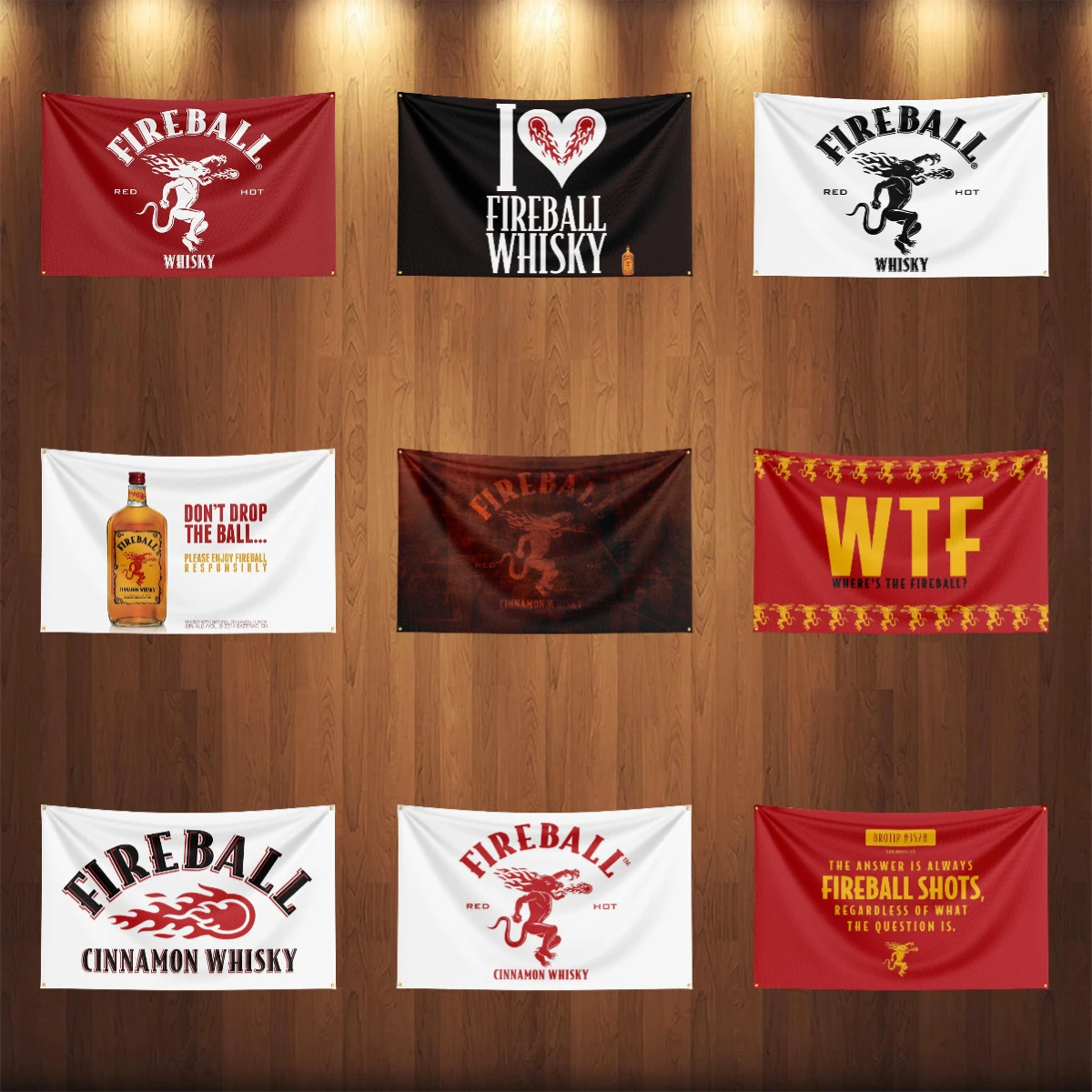 3×5ft whisky-f-fireballs Flag  – Wine Beer Rum Bewertung und Preis