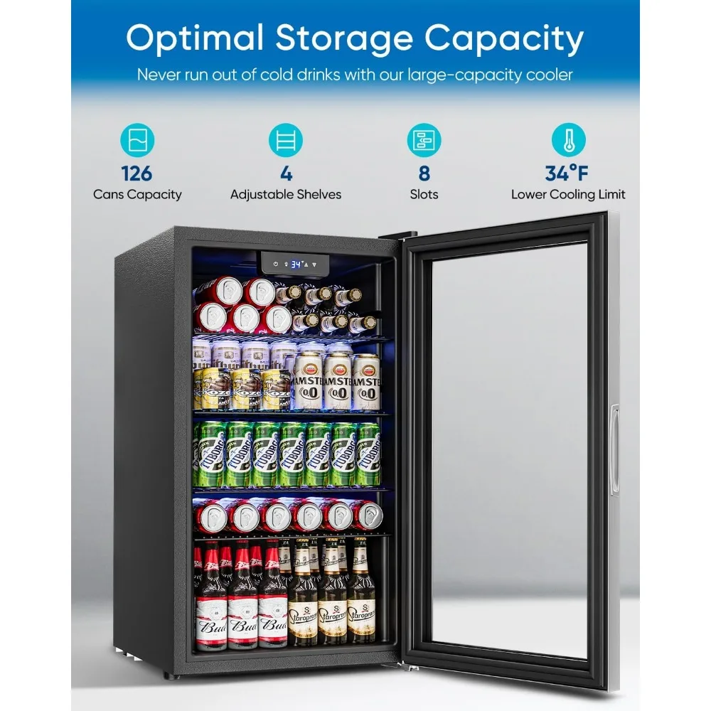 Beverage Refrigerator Cooler - – Wine Beer Mini Fridge Bewertung und Preis