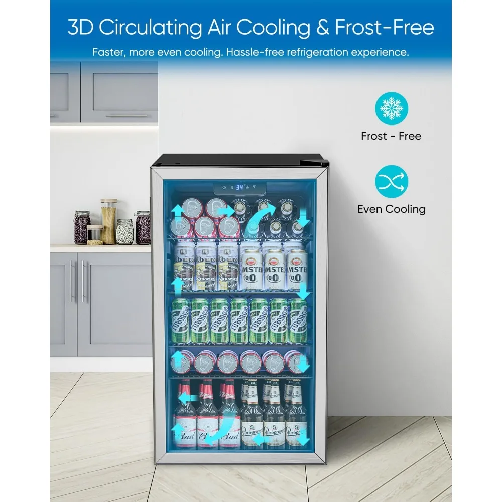 Beverage Refrigerator Cooler - – Wine Beer Mini Fridge Bewertung und Preis