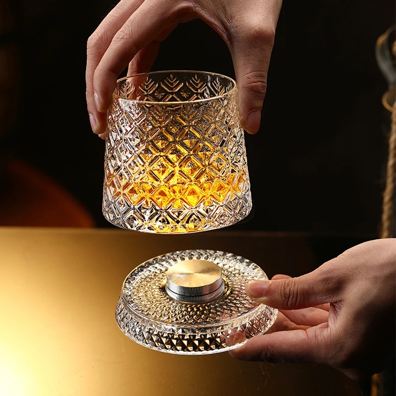 Rotating Whisky Glasses with G – Whiskey Stone Set Bewertung und Preis