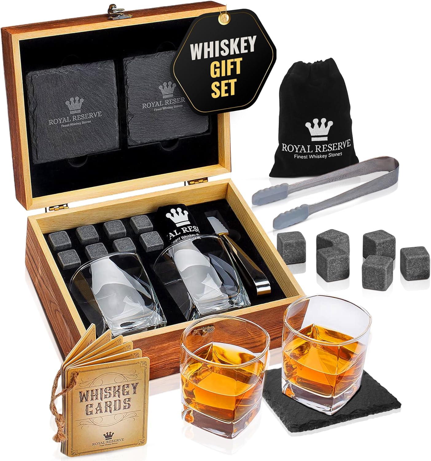 Whiskey Stones Gift Set with G – Whiskey Stone Set Bewertung und Preis