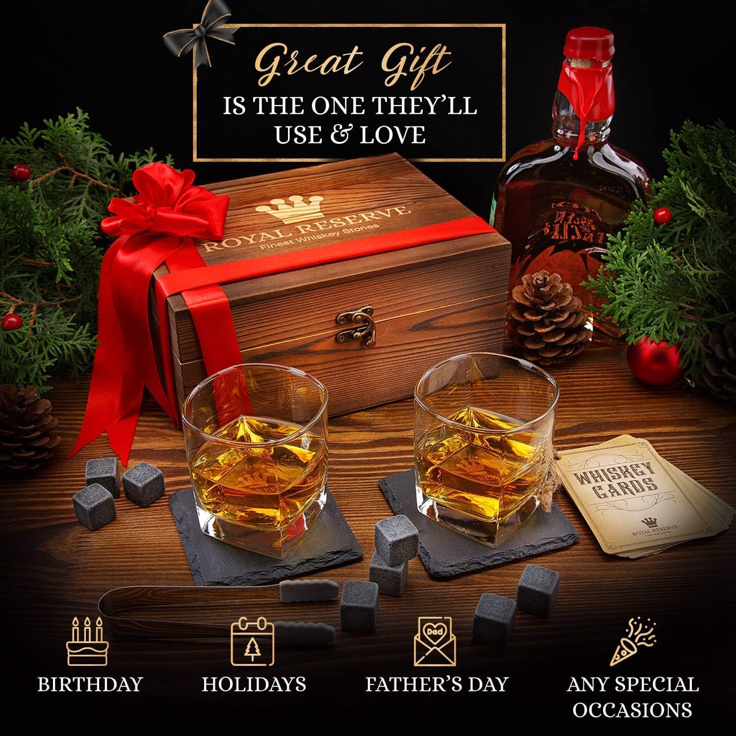 Whiskey Stones Gift Set with G – Whiskey Stone Set Bewertung und Preis