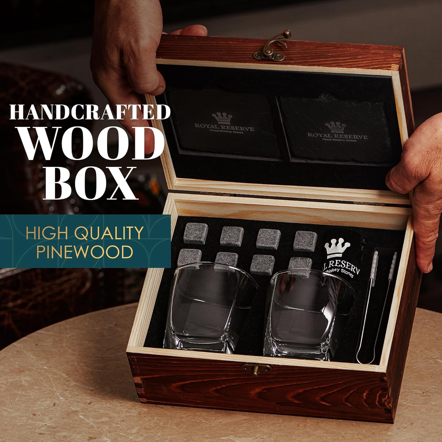Whiskey Stones Gift Set with G – Whiskey Stone Set Bewertung und Preis