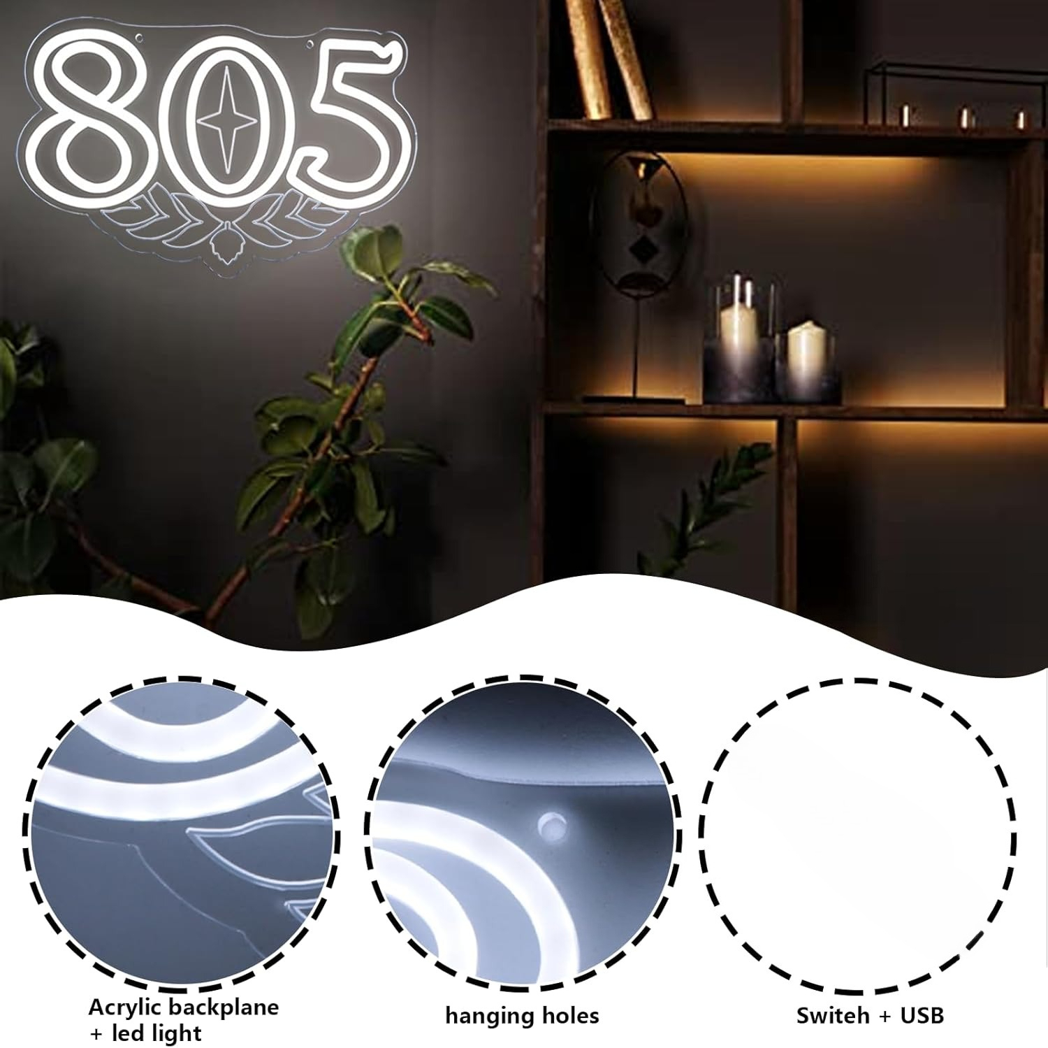 805 Neon Sign Beer Bar Art Wal – Beer & Wine Grab Bewertung und Preis
