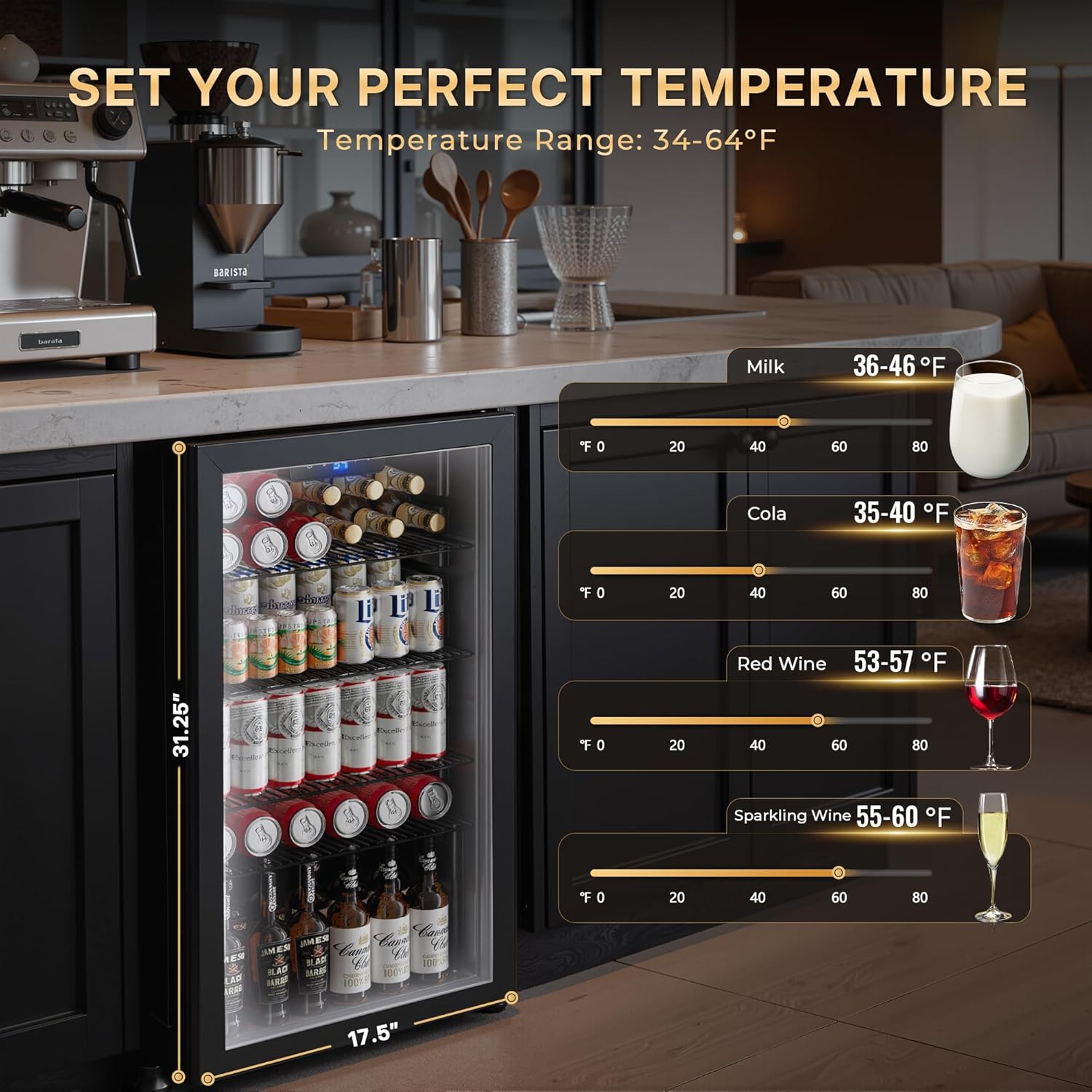 130 Can Beverage Refrigerator, – Wine Beer Mini Fridge Bewertung und Preis