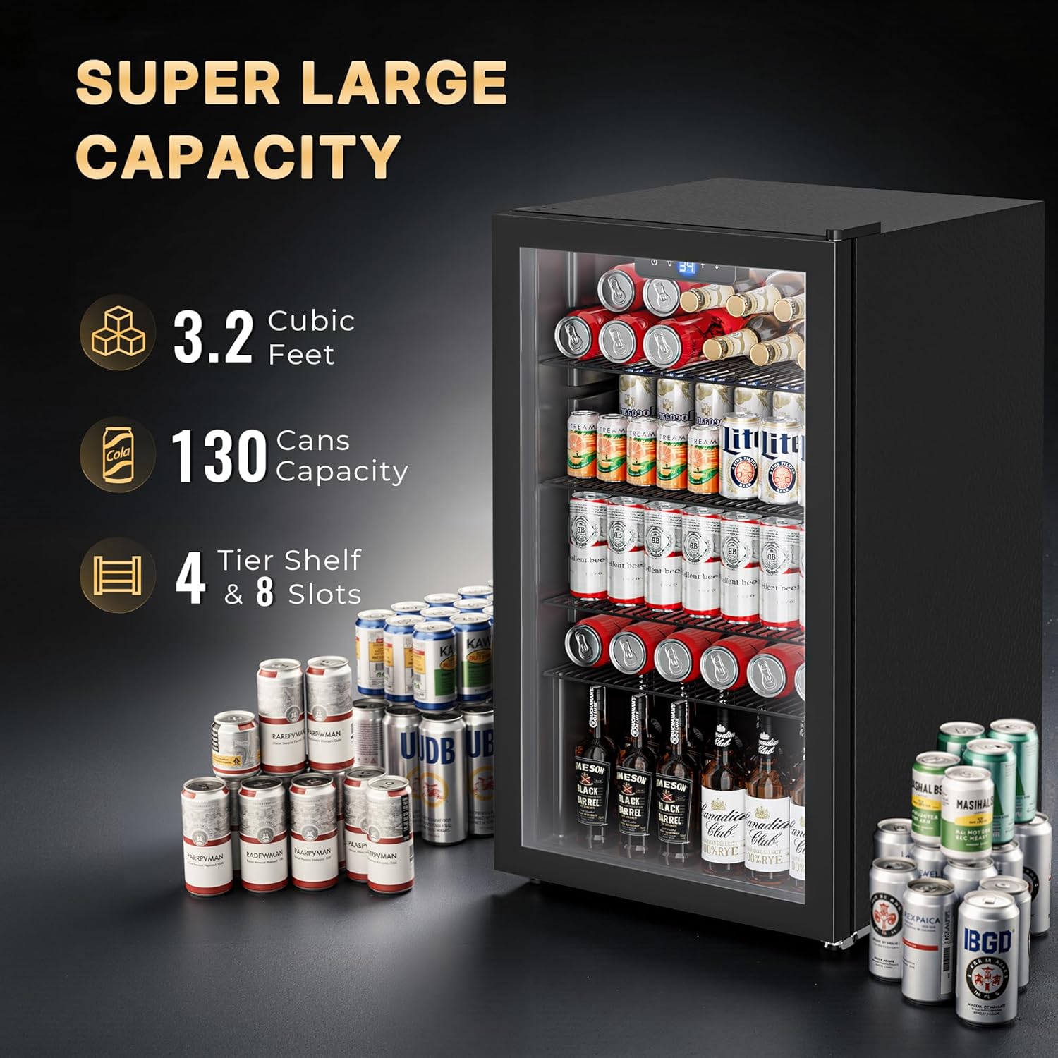130 Can Beverage Refrigerator, – Wine Beer Mini Fridge Bewertung und Preis