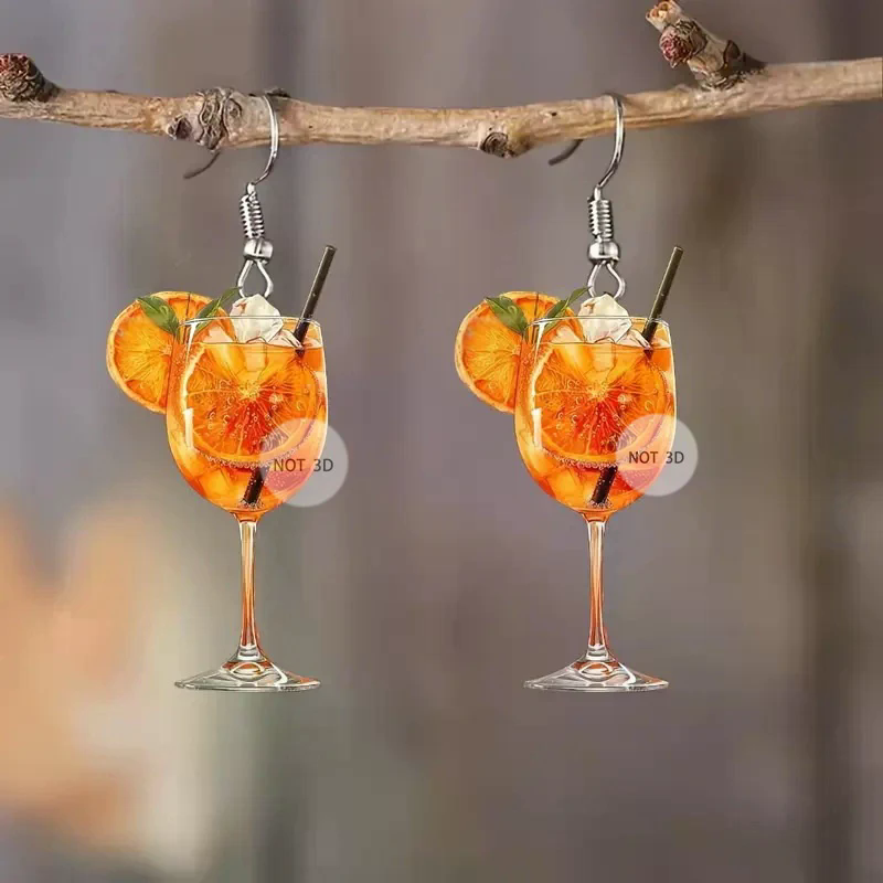 Fashion 2D Flat Design Earring – Wine Beer Festival Bewertung und Preis