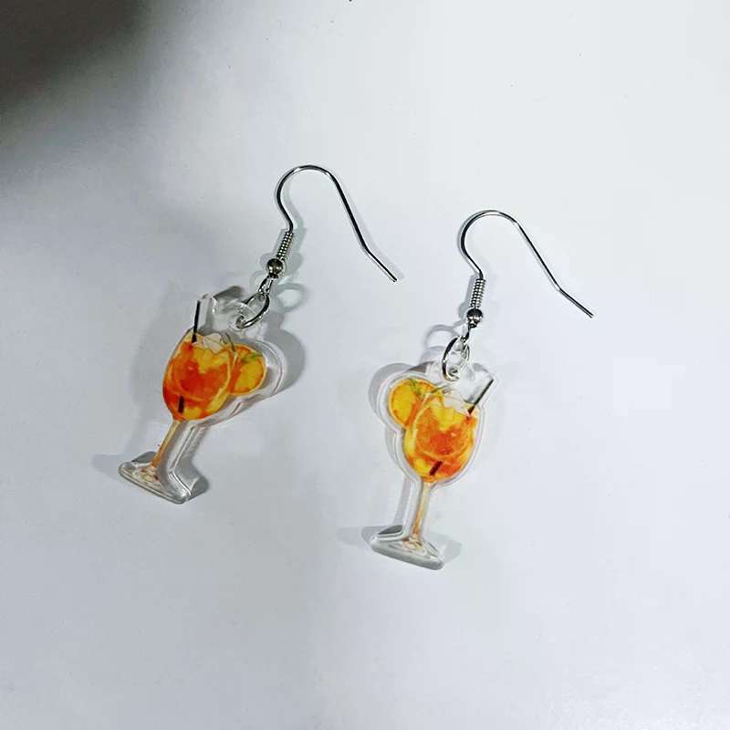 Fashion 2D Flat Design Earring – Wine Beer Festival Bewertung und Preis