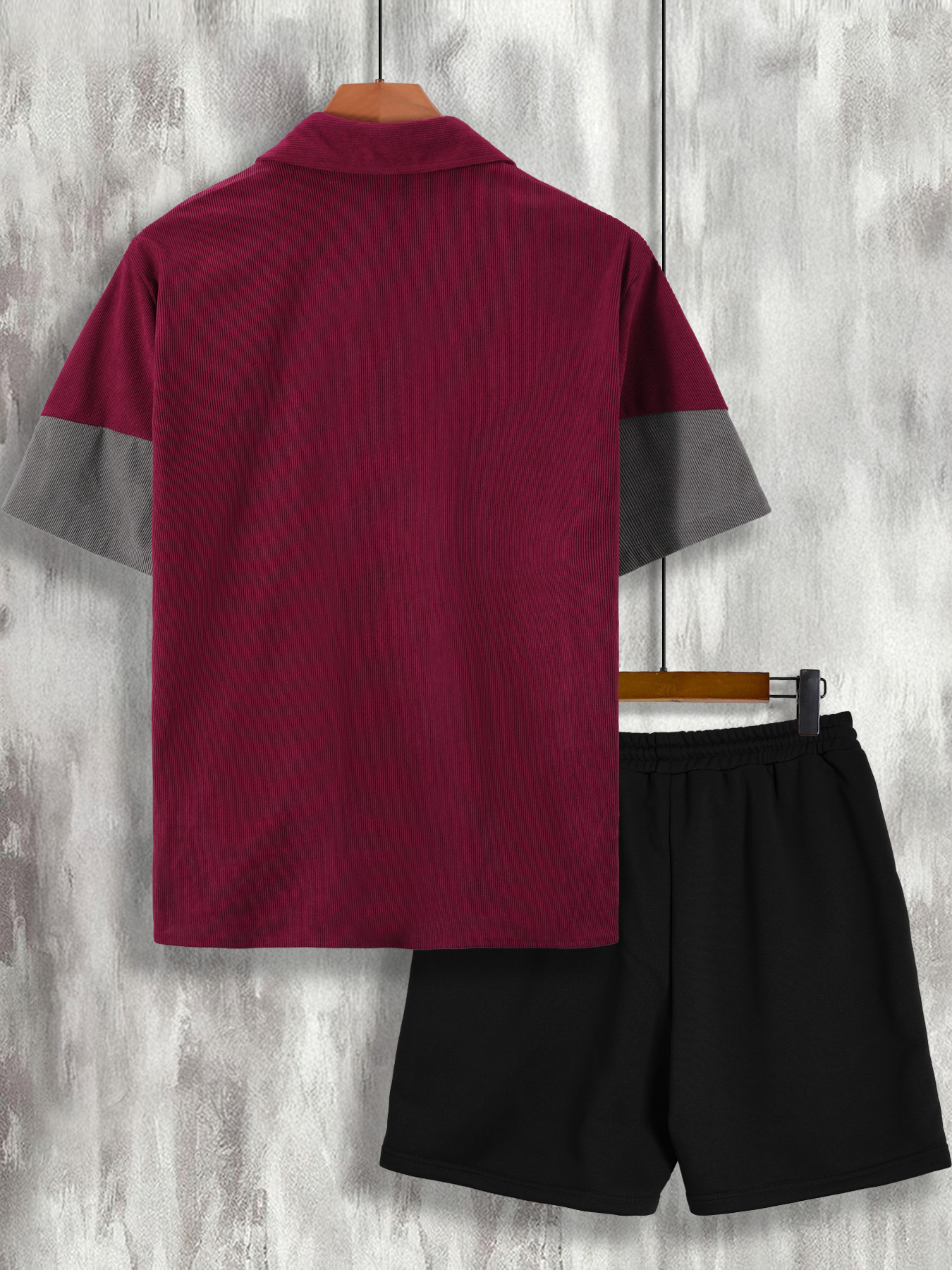 Men's Wine Red & Gray Color Bl – Wine & Beer Emporium Bewertung und Preis