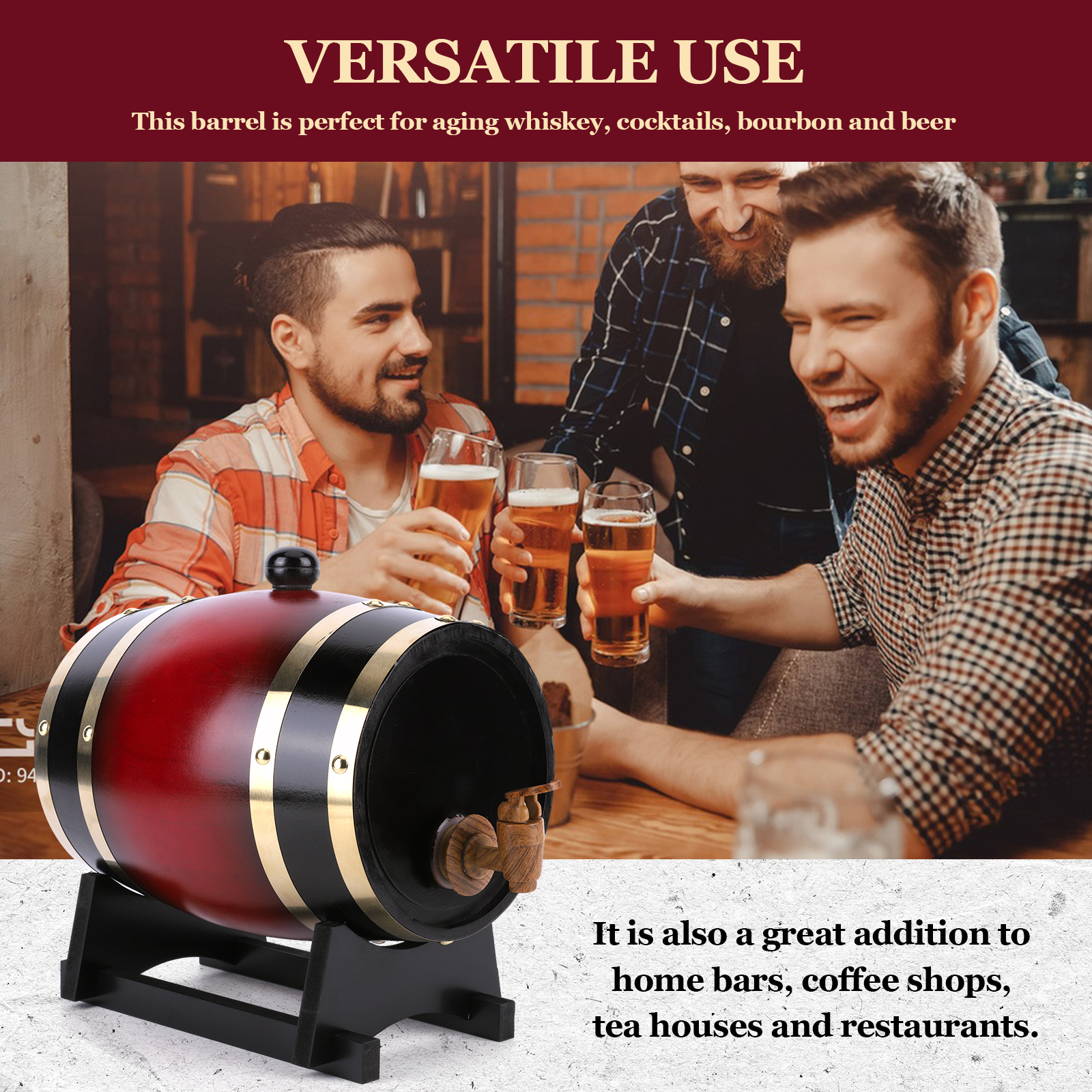 3L Wine Barrel With Faucet For – Wine Beer Rum Bewertung und Preis