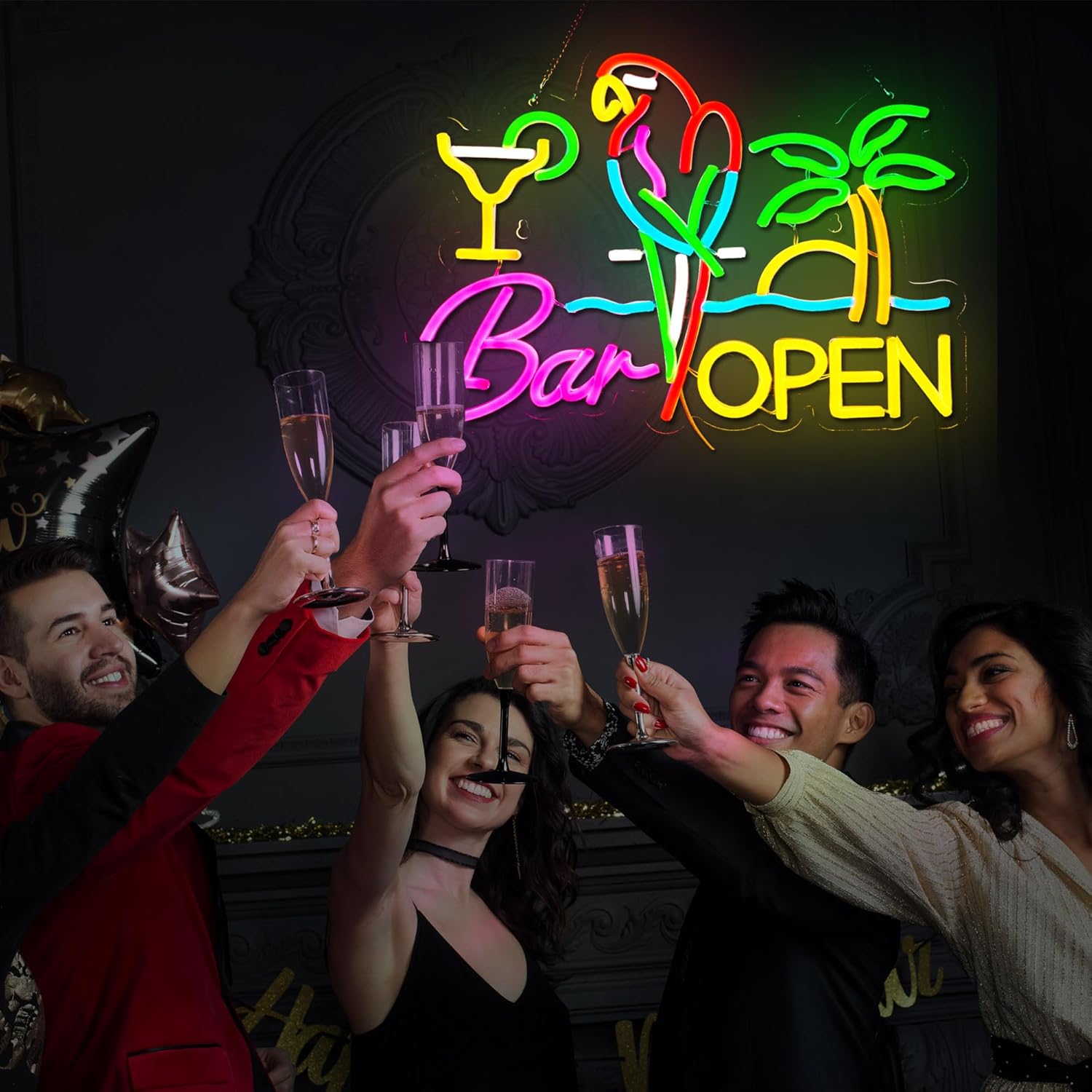 Bar Open Neon Sign Business Ar – Beer & Wine Grab Bewertung und Preis
