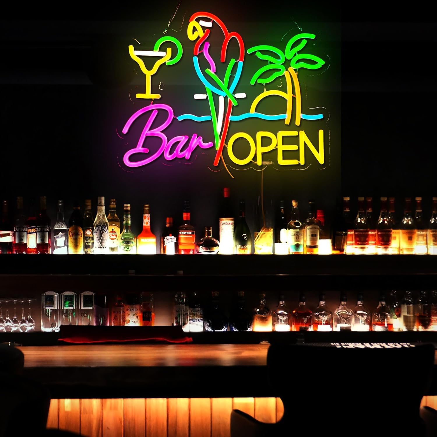 Bar Open Neon Sign Business Ar – Beer & Wine Grab Bewertung und Preis