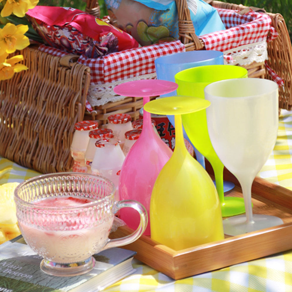 6Pcs Colorful Plastic Goblet S – Wine Beer The Whiskey Bewertung und Preis