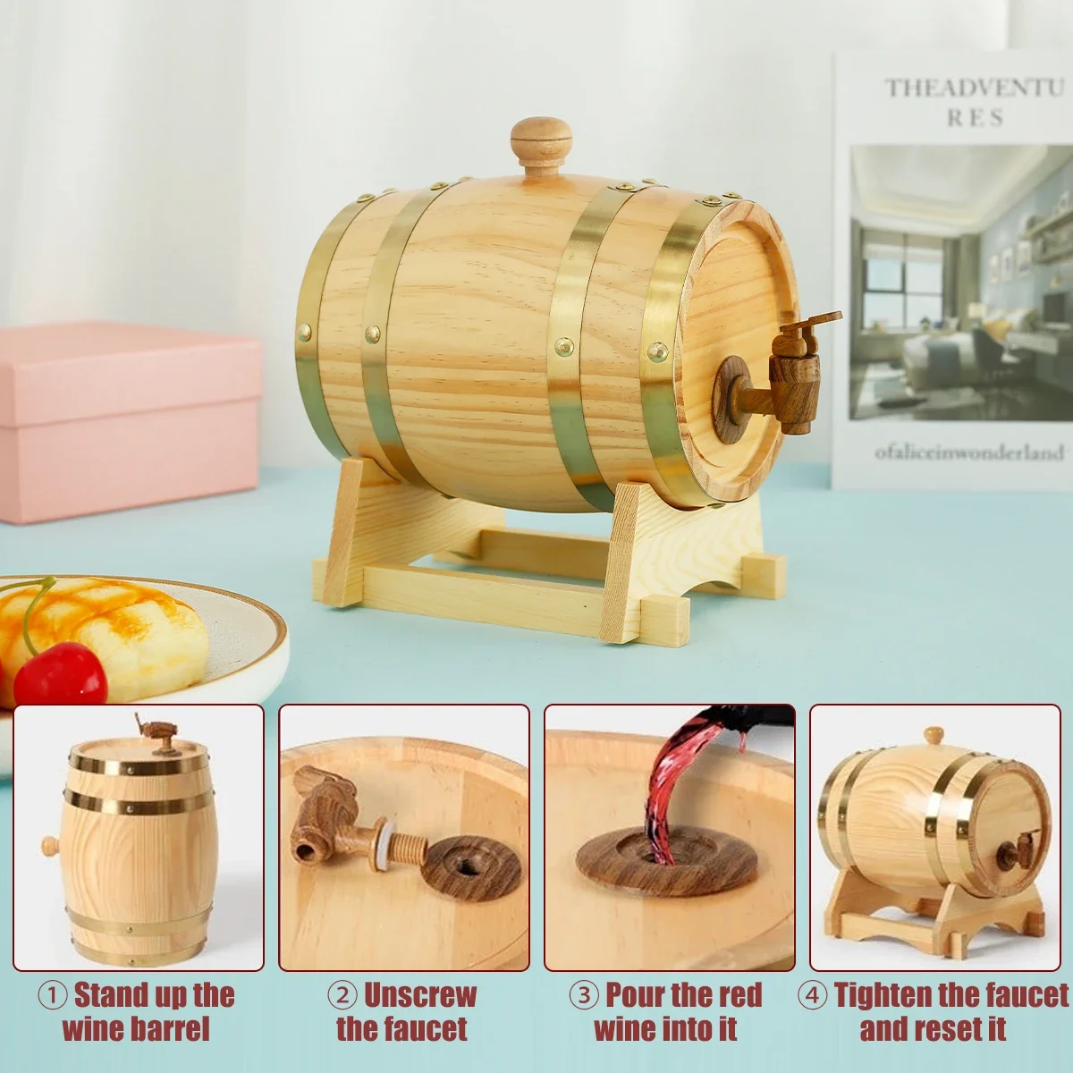 1.5L Wood Barrel Vintage Oak B – Wine Beer Rum Bewertung und Preis