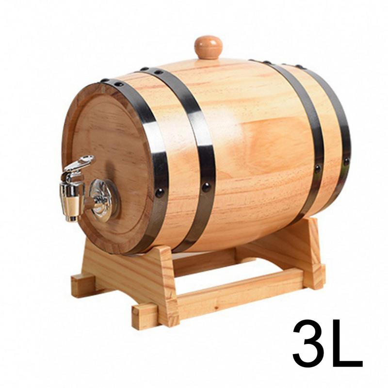 1L/1.5L/3L Wooden Wine Barrel  – Wine Beer Rum Bewertung und Preis