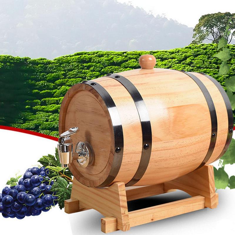1L/1.5L/3L Wooden Wine Barrel  – Wine Beer Rum Bewertung und Preis