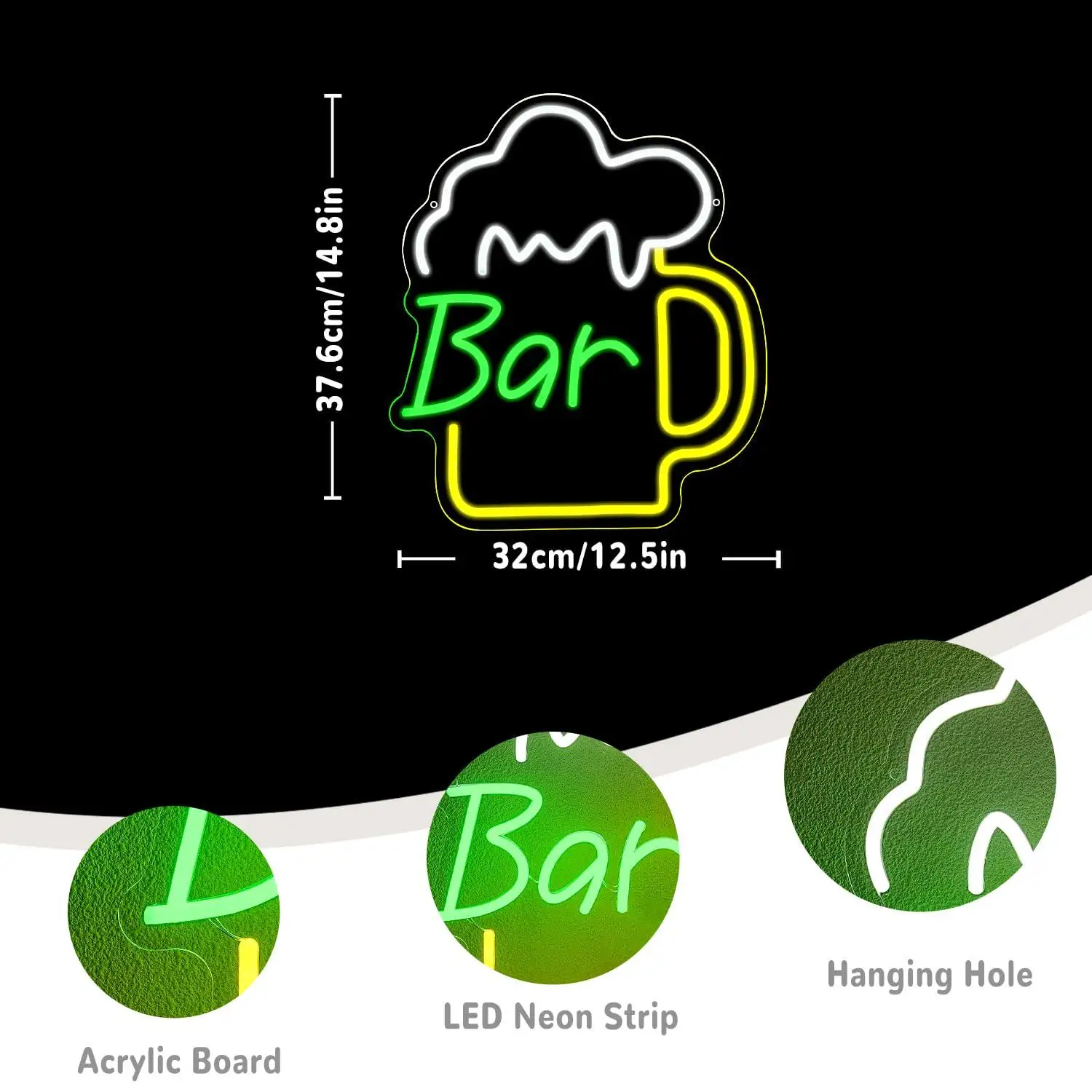 Beer Bar Neon Sign USB Dimmabl – Beer & Wine Grab Bewertung und Preis
