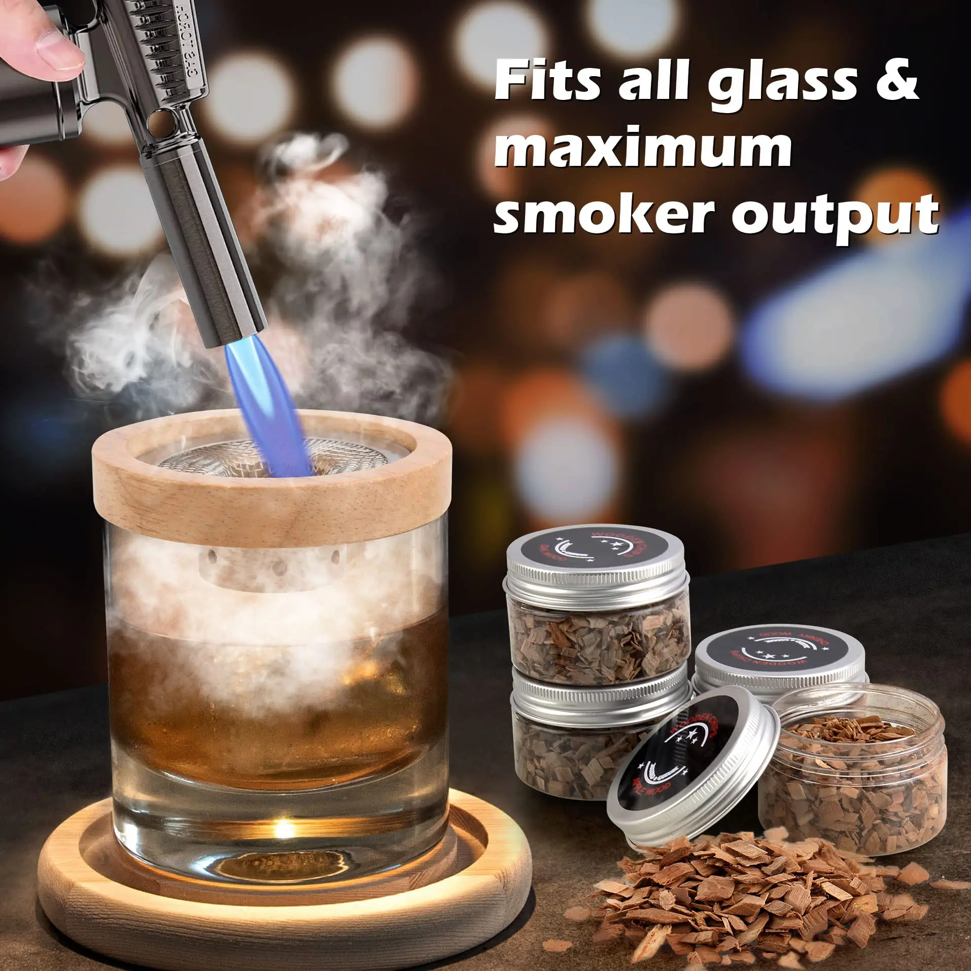 Cocktail Smoker Set Bar Wooden – Whiskey Stone Set Bewertung und Preis
