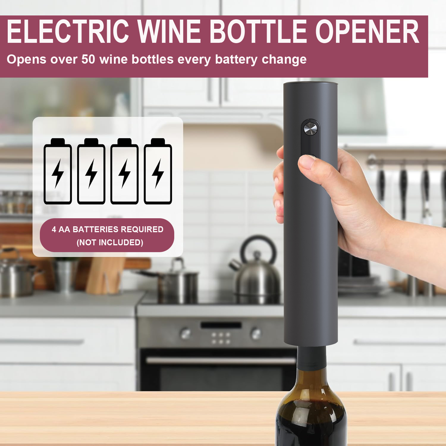 Electric Wine Opener, Black Co – Wine Opener Electric Bewertung und Preis