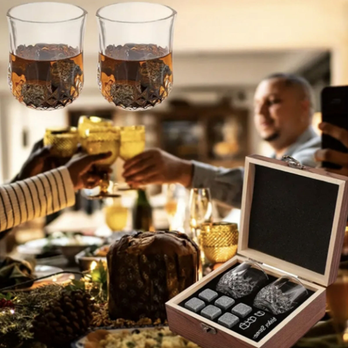 Christmas Valentine's Gift Whi – Whiskey Stone Set Bewertung und Preis