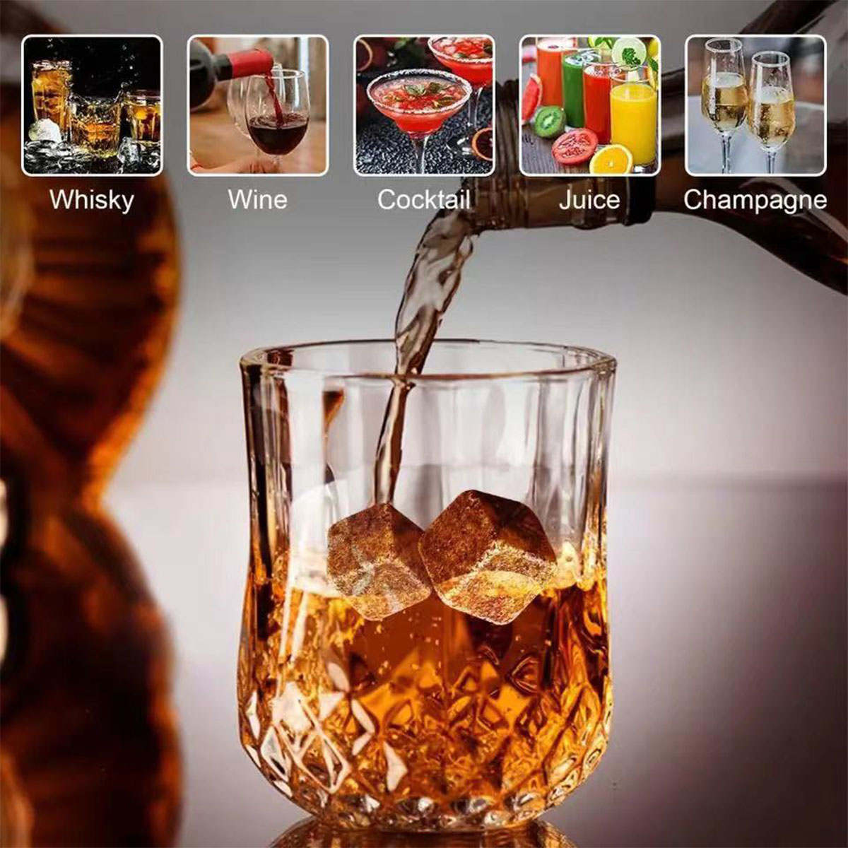 Christmas Valentine's Gift Whi – Whiskey Stone Set Bewertung und Preis