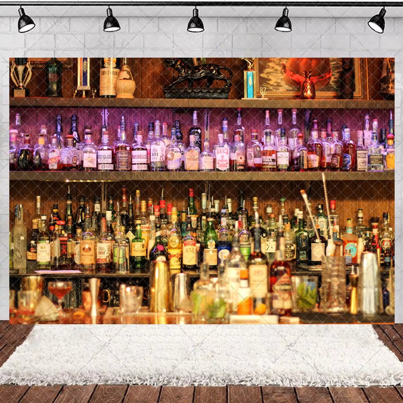 Whiskey Bar Bottle Theme Backd – Wine Beer Whiskey Year Bewertung und Preis