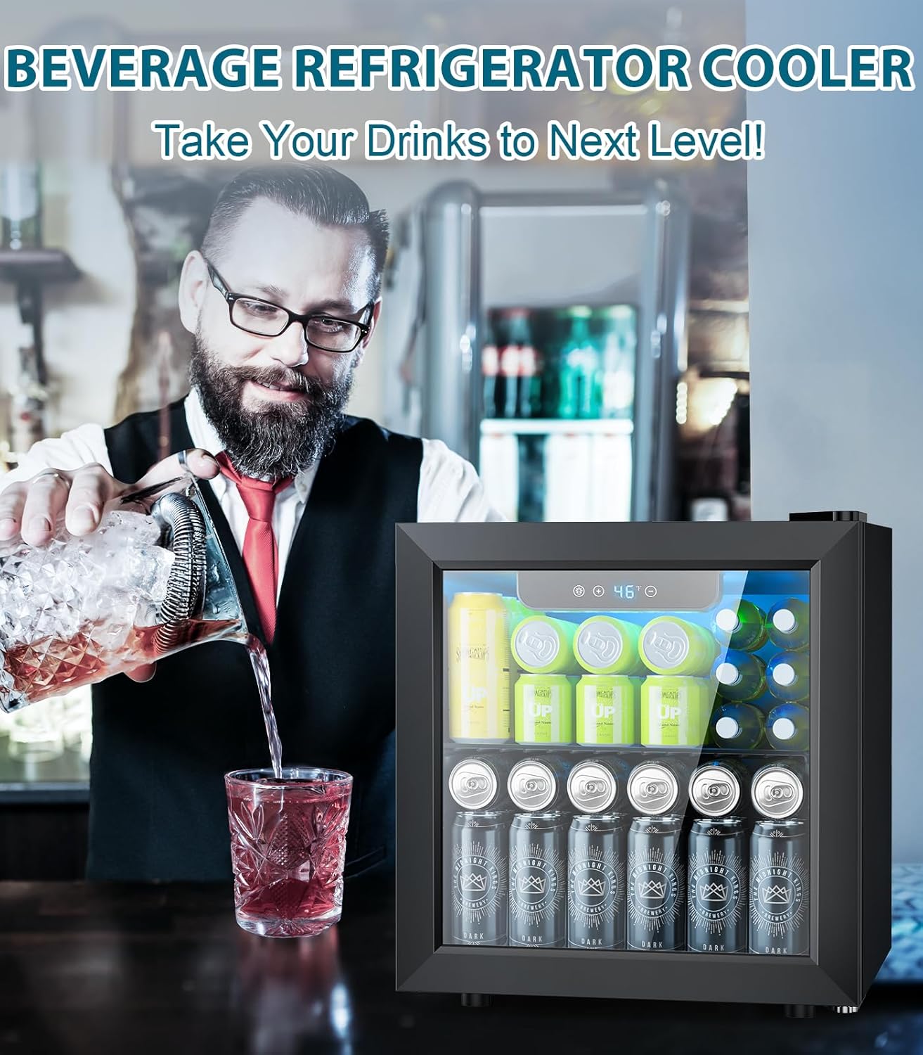 50 Cans Beverage Refrigerator  – Wine Beer Mini Fridge Bewertung und Preis