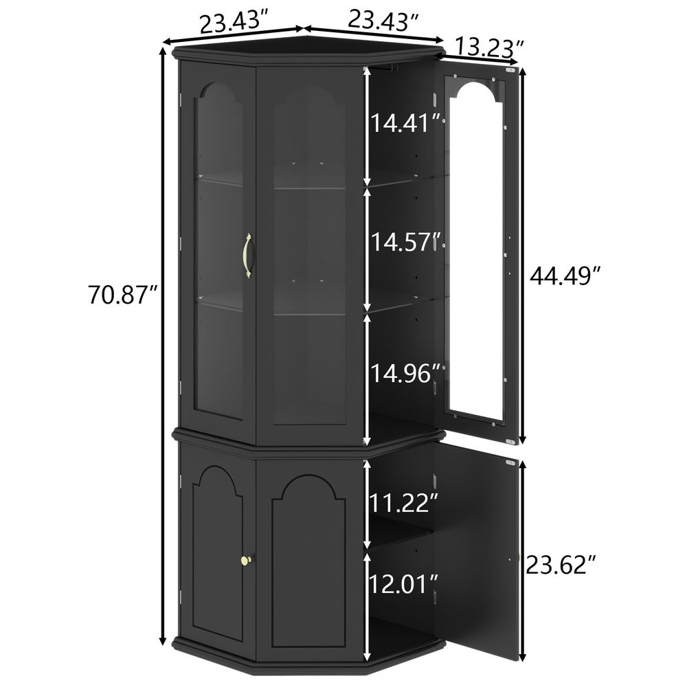 Corner Bar Cabinet w LED Light – Wine & Beer Emporium Bewertung und Preis