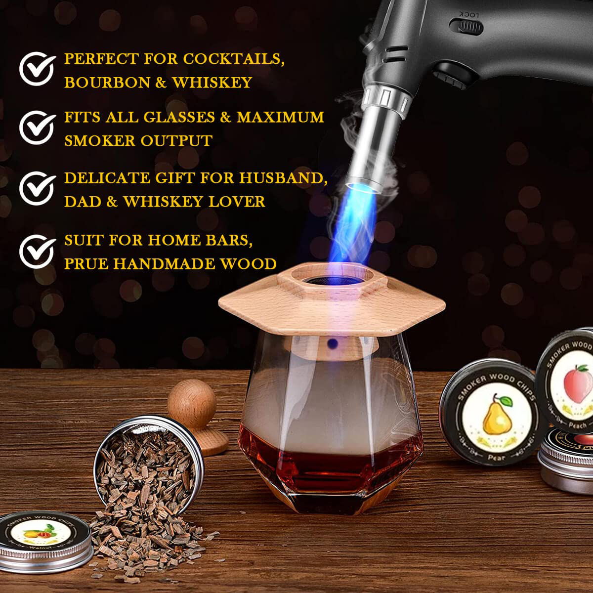 Cocktail Smoker Kit for Bourbo – Whiskey Stone Set Bewertung und Preis