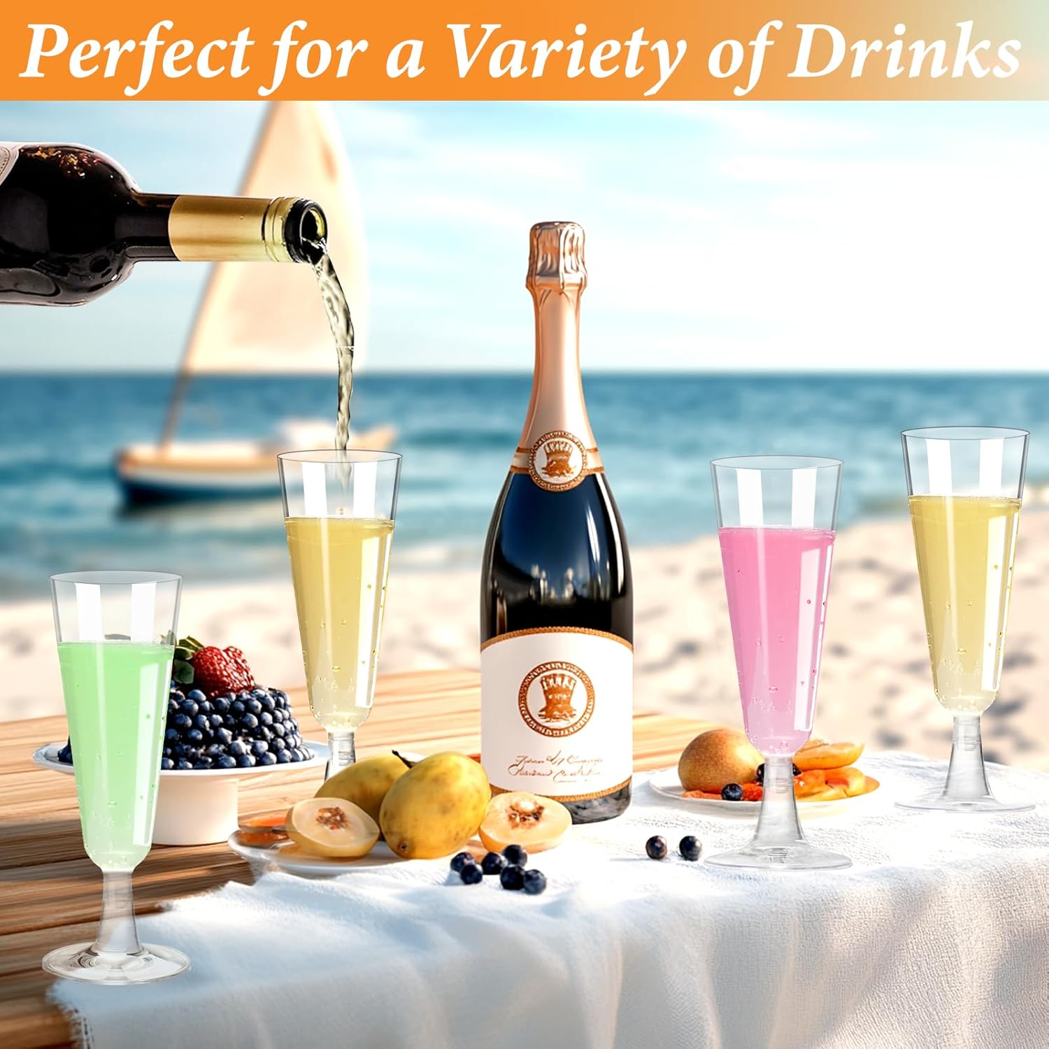 Plastic Champagne Flutes 40 Pa – Wine & Beer Emporium Bewertung und Preis